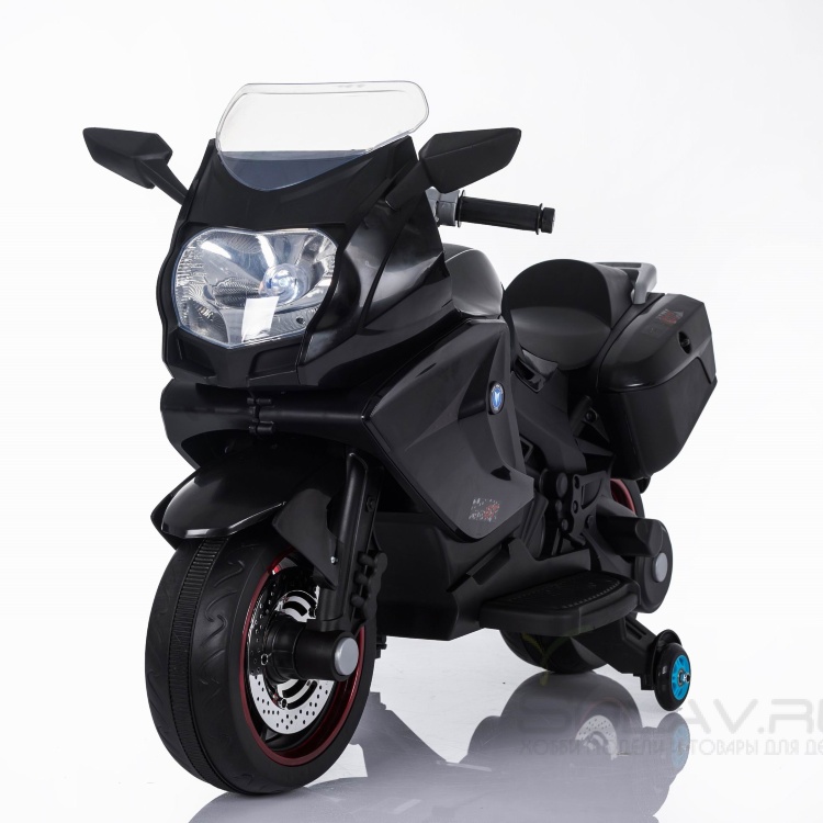 Детский электромобиль мотоцикл BMW K1200GT Black 12V - XMX316-BLACK