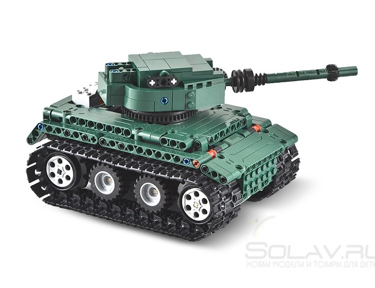 Конструктор Double E Cada Technics, Танк Tiger 1, 313 деталей, пульт управления - C51018W