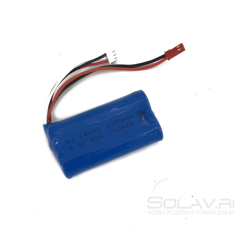 Аккумулятор Li-Ion 7.4v 2000mah JST