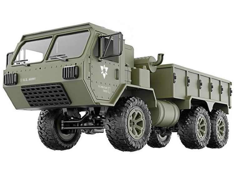 Радиоуправляемая машина Heng Long американский военный грузовик 6WD 2.4G 1/16 RTR