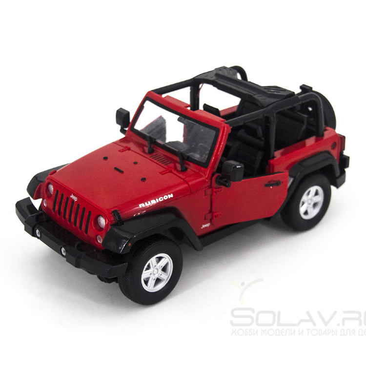 Радиоуправляемый джип MZ JEEP Rubicon Red (электропривод дверей) - 2292J-R