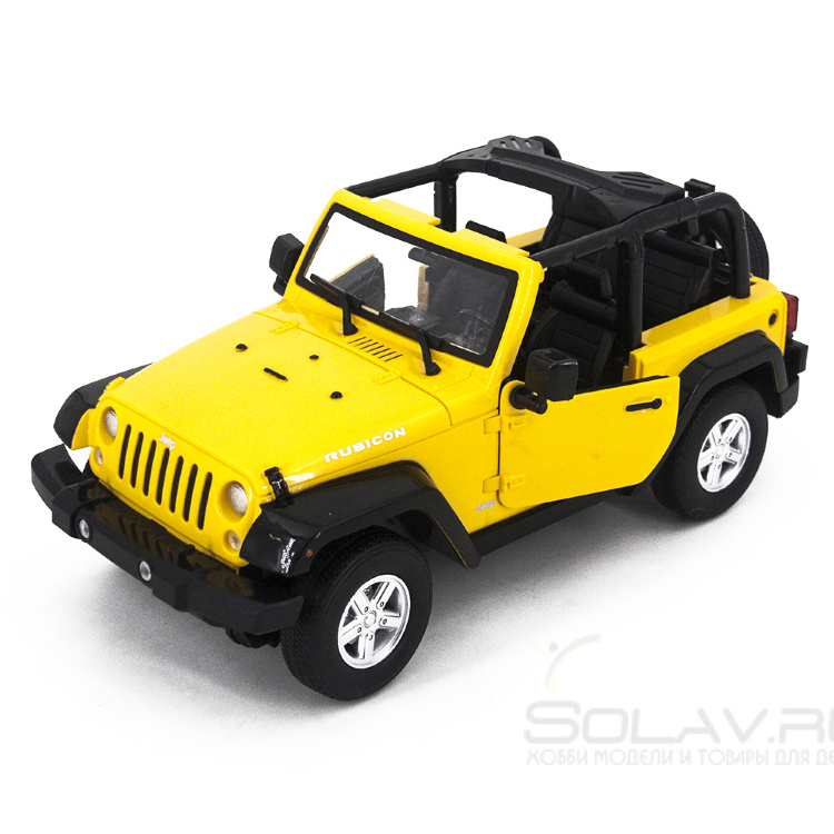 Радиоуправляемый джип MZ JEEP Rubicon Yellow (электропривод дверей) - 2292J