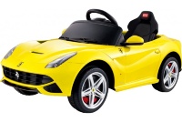 Радиоуправляемый электромобиль Rastar Ferrari F12 12V цвет Желтый