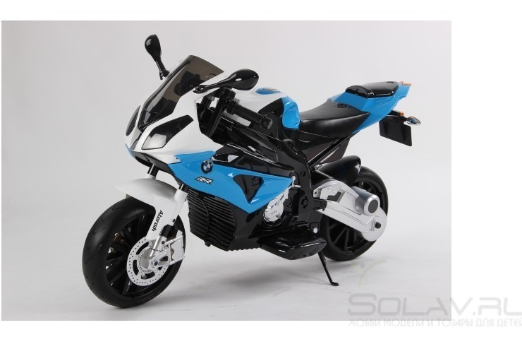 Детский электромобиль мотоцикл BMW S1000RR на аккумуляторе 12V цвет синий