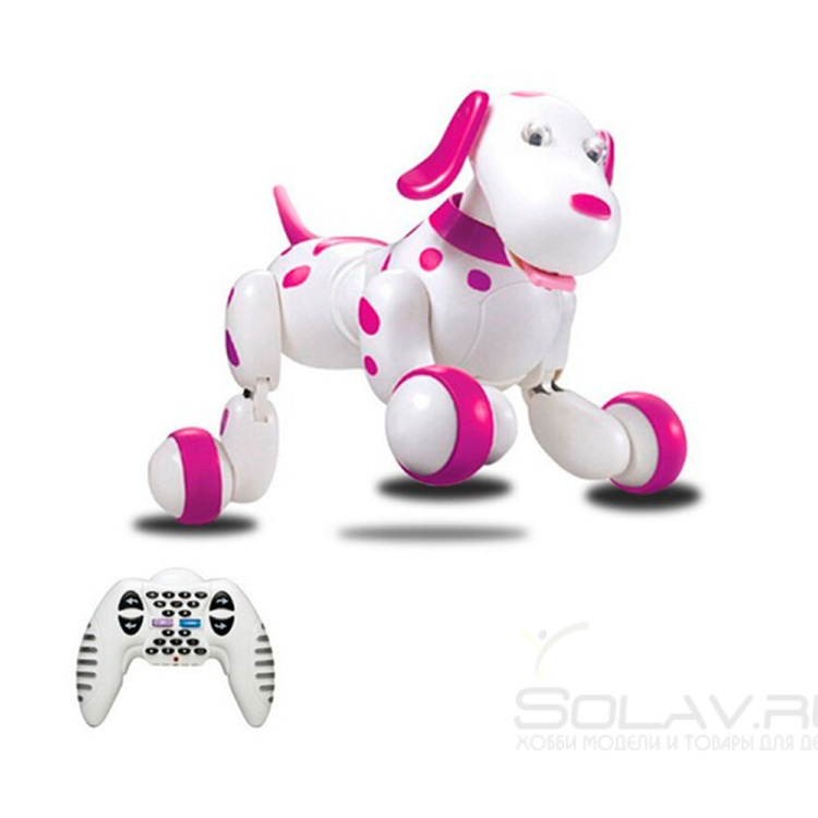 Радиоуправляемая робот-собака HappyCow Smart Dog Pink - 777-338-P