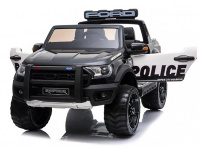 Детский электромобиль Ford Ranger Raptor Police с мигалками - DK-F150RP-BLACK-PAINT