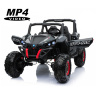 Двухместный полноприводный электромобиль Black Carbon UTV-MX Buggy 12V MP4 - XMX603-BLACK-PAINT-MP4