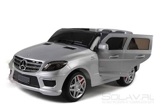 Радиоуправляемый детский электромобиль Merсedes-Bens ML63 AMG Silver 12V 2.4G - DMD-168-S