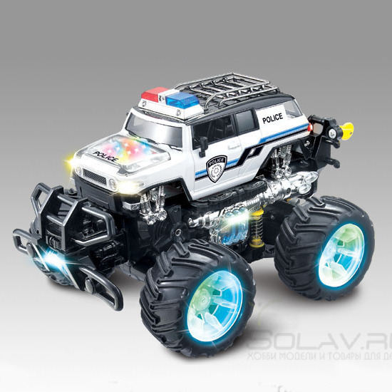 Радиоуправляемый автомобиль перевертыш Acrobatic Dancing Police Car 1:14 - 333-542B