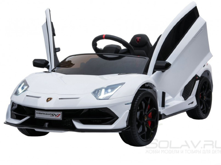 Детский электромобиль Lamborghini SVJ 12V - WHITE - HL328