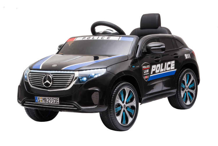 Детский электромобиль Mercedes Benz Police EQC 400 4MATIC - HL378-BLACK