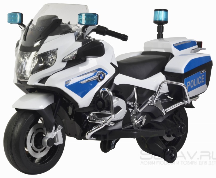 Детский полицейский электромотоцикл BMW R1200RT-P White 12V - 212