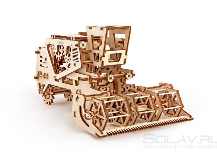 Деревянный 3D конструктор Ugears "Комбайн" - 70010