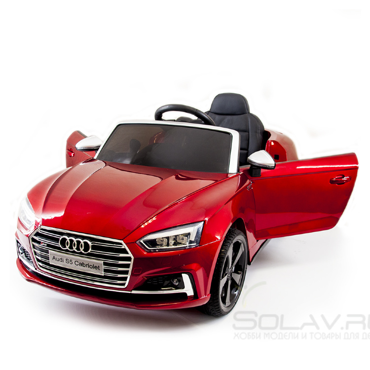 Детский электромобиль Audi S5 Cabriolet LUXURY 2.4G - Red - HL258-LUX-R